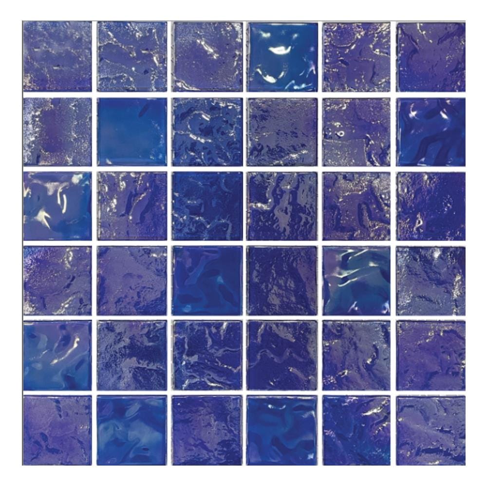 โมเสคแก้ว 30x30 ซม. GLASCERA เพิร์ล น้ำเงิน