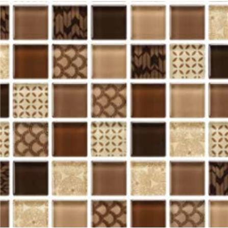 โมเสคแก้ว 30x30 ซม. GLASCERA คัลเลอร์ ป็อป บราวน์_1