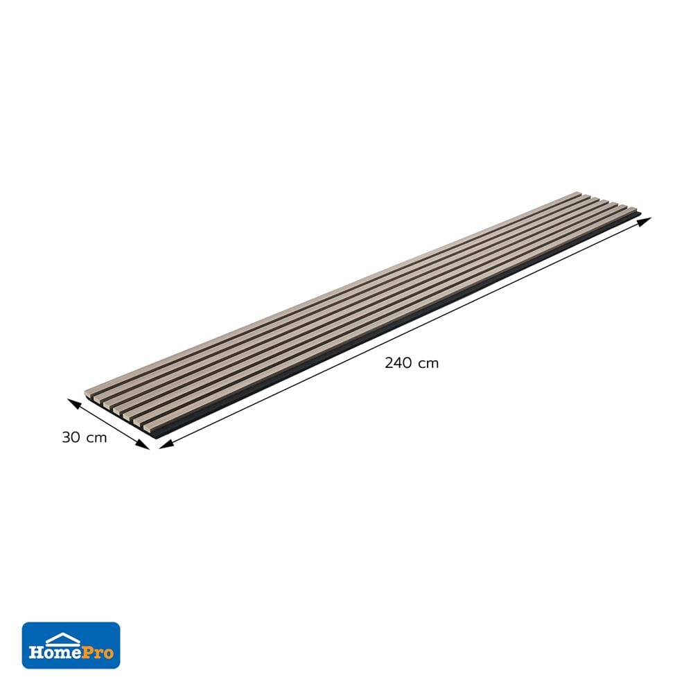 แผ่นผนังลดเสียง CROBERN JC1119 30x240x2.1 ซม. สีโอ๊ค