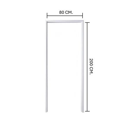 วงกบประตู UPVC AZLE AZ 1 80x200 ซม. สีขาว_7