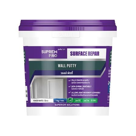 อะคริลิกอุดโป๊ว SUPREMPRO 1 กก. สีขาว