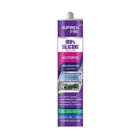 ซิลิโคนอเนกประสงค์ SUPREMPRO 280 มล. สีใส