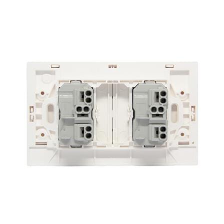 ชุดสวิตช์ 2 ทาง 2 ช่อง BTICINO NEXY SQW4003A2L สีขาว_2