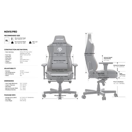 เก้าอี้เกมมิ่ง ANDA SEAT NOVIS PRO สีแดง_8