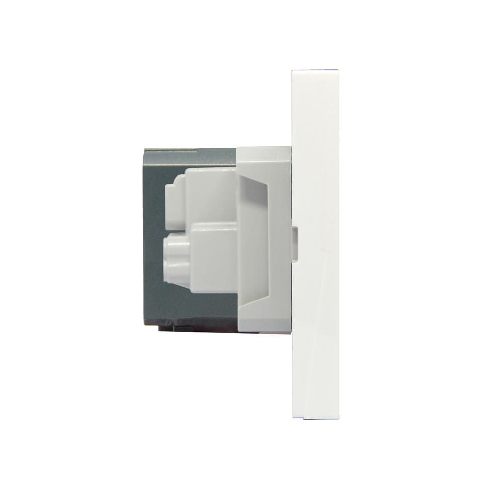 ชุดเต้ารับเดี่ยว 3 ขา พร้อม USB TYPE A + TYPE C BTICINO NEXY SQW4126AC สีขาว