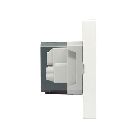 ชุดเต้ารับเดี่ยว 3 ขา พร้อม USB TYPE A + TYPE C BTICINO NEXY SQW4126AC สีขาว_1