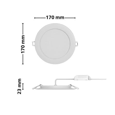 ดาวน์ไลท์ LED PHILIPS ERIDANI SLIM 6 นิ้ว 14 วัตต์ DAYLIGHT สีขาว_6
