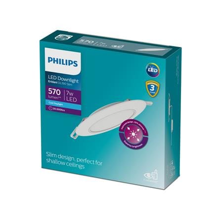 ดาวน์ไลท์ LED PHILIPS ERIDANI SLIM 4 นิ้ว 7 วัตต์ DAYLIGHT สีขาว_3