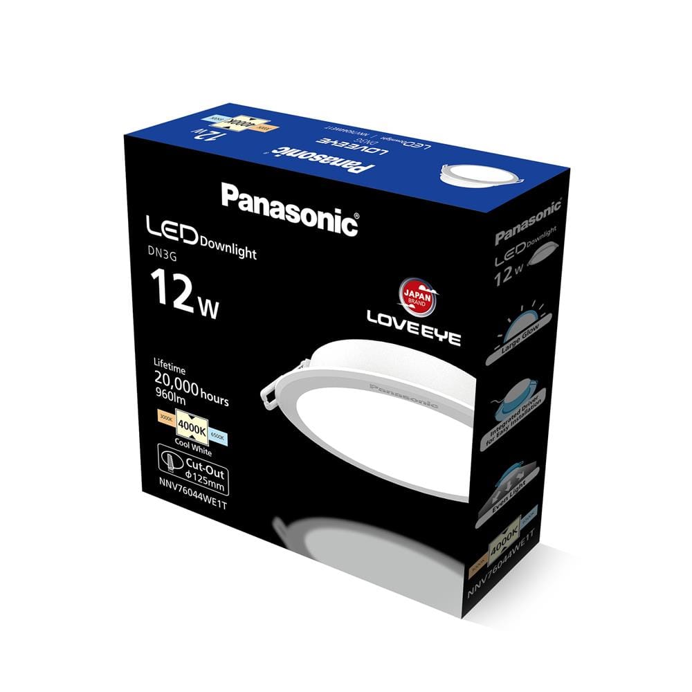 ดาวน์ไลท์ LED PANASONIC NNV76044WE1T 5 นิ้ว 12 วัตต์ COOL WHITE สีขาว