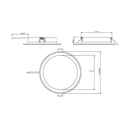 ดาวน์ไลท์ LED PANASONIC NNV76044WE1T 5 นิ้ว 12 วัตต์ COOL WHITE สีขาว_5