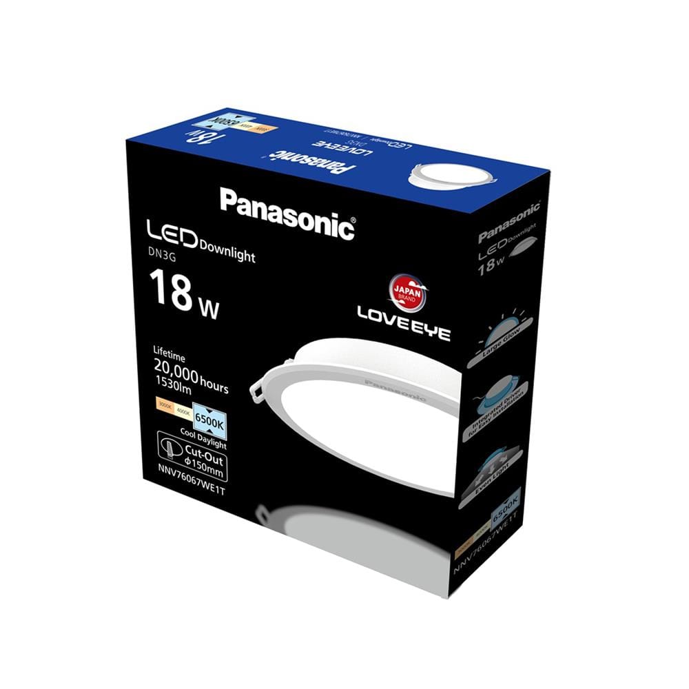 ดาวน์ไลท์ LED PANASONIC NNV76067WE1T 6 นิ้ว 18 วัตต์ DAYLIGHT สีขาว
