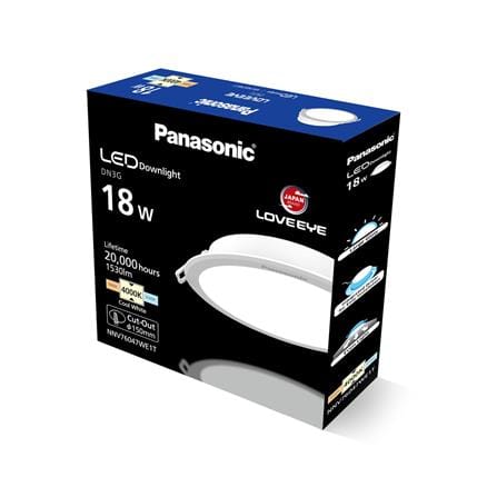 ดาวน์ไลท์ LED PANASONIC NNV76047WE1T 6 นิ้ว 18 วัตต์ COOL WHITE สีขาว_3