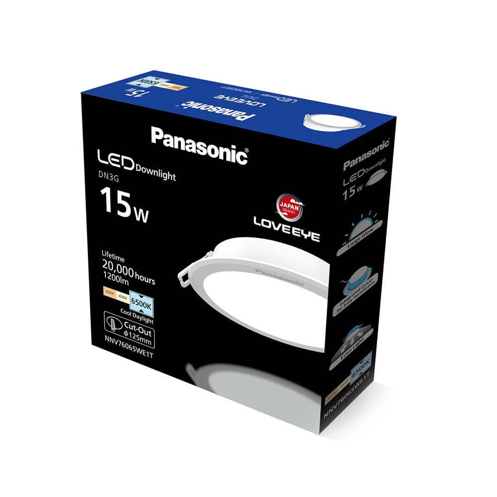 ดาวน์ไลท์ LED PANASONIC NNV76065WE1T 5 นิ้ว 15 วัตต์ DAYLIGHT สีขาว