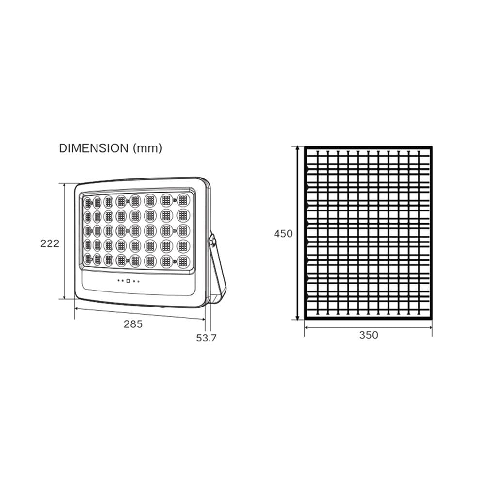สปอตไลท์ SOLAR SHINING MAX 1500 วัตต์ DAYLIGHT สีเทา/ดำ