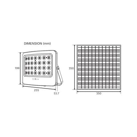 สปอตไลท์ SOLAR SHINING MAX 1100 วัตต์ DAYLIGHT สีเทา/ดำ_8