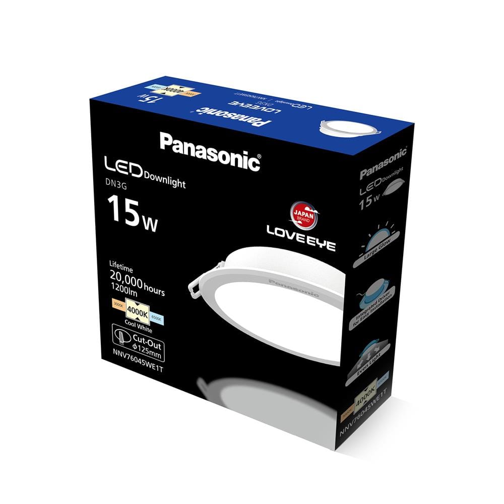ดาวน์ไลท์ LED PANASONIC NNV76045WE1T 5 นิ้ว 15 วัตต์ COOL WHITE สีขาว