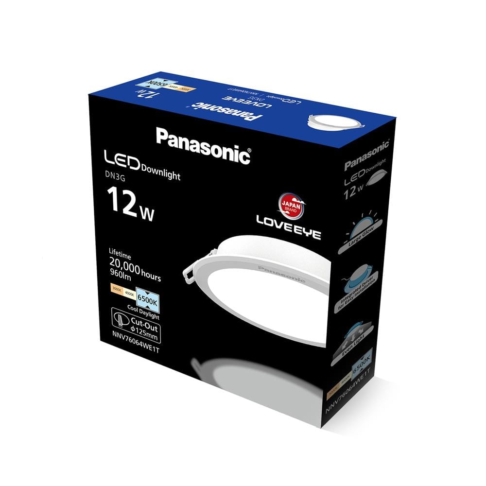 ดาวน์ไลท์ LED PANASONIC NNV76064WE1T 5 นิ้ว 12 วัตต์ DAYLIGHT สีขาว
