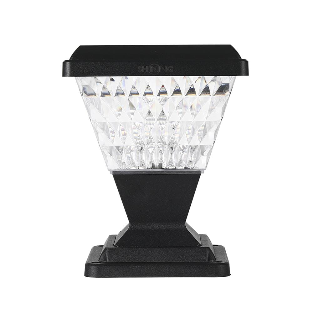 ไฟหัวเสา SOLAR SHINING GEM 80 วัตต์ DAYLIGHT/COOL WHITE/WARM WHITE สีดำ