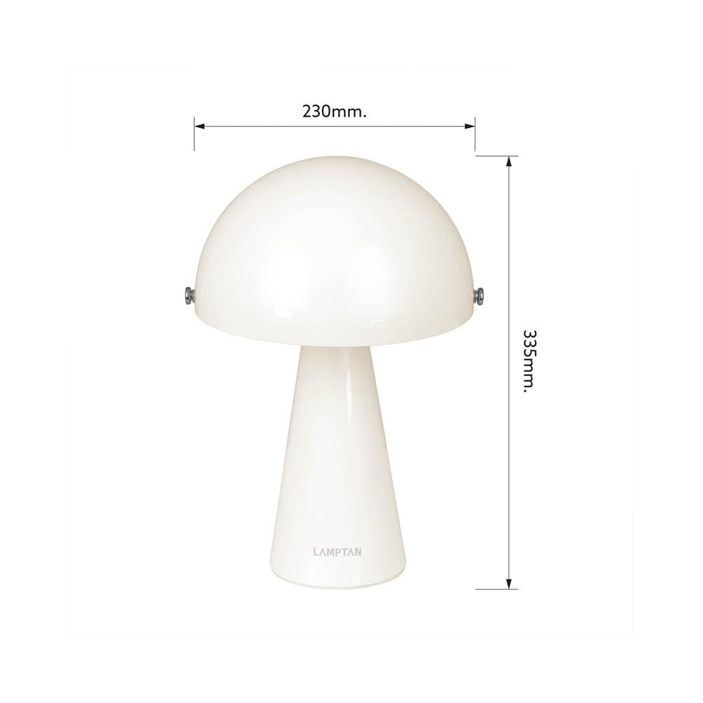 ไฟตั้งโต๊ะ LAMPTAN WHITE MOON สีขาว
