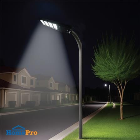 ไฟถนน SOLAR SHINING MAX 300 วัตต์ DAYLIGHT สีดำ_5