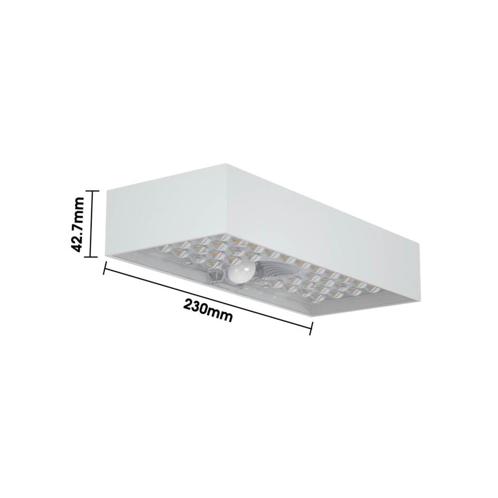 ไฟผนังภายนอก SOLAR SYLVANIA ALTO BRICK 6 วัตต์ WARM WHITE สีขาว