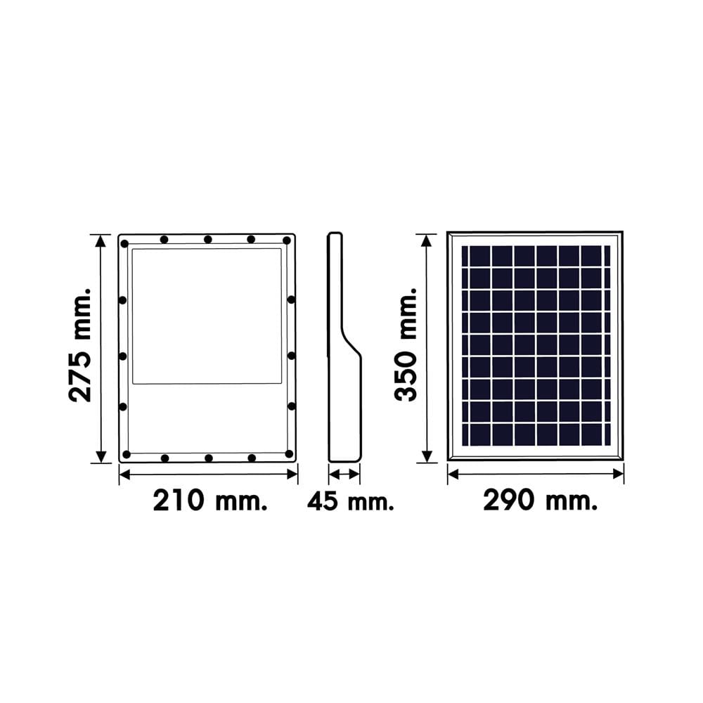สปอตไลท์ SOLAR RACER SUN LIGHT 300 วัตต์ DAYLIGHT สีเทา (1 แถม 1)