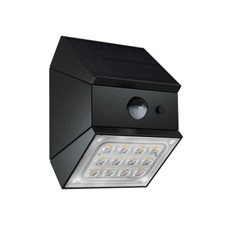 ไฟผนังภายนอก SOLAR SYLVANIA ALTO RUBIC 2.5 วัตต์ DAYLIGHT/COOL WHITE/WARM WHITE สีดำ_1