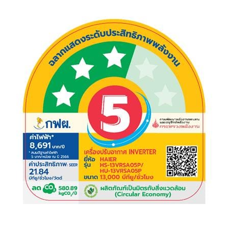 แอร์ผนัง HAIER HSU-13VRSA05PBF 13000 บีทียู อินเวอร์เตอร์ สีชมพู_4