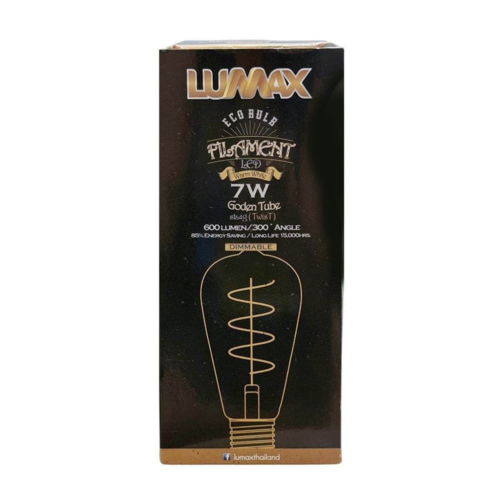 หลอด LED LUMAX FILAMENT ST64 V2 7 วัตต์ WARM WHITE E27