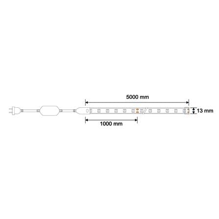 ไฟเส้น LED LUMAX 8 วัตต์/เมตร WARM WHITE 5 เมตร_6