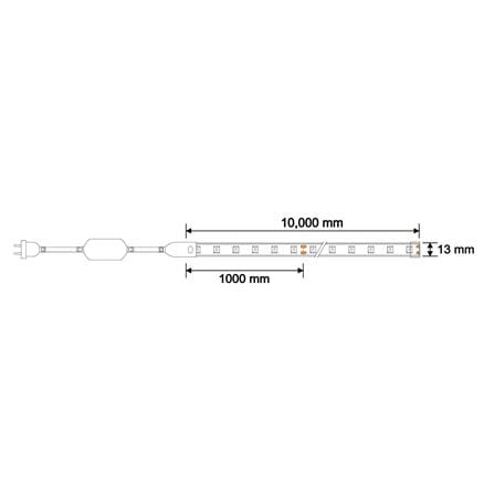 ไฟเส้น LED LUMAX 8 วัตต์/เมตร WARM WHITE 10 เมตร_5