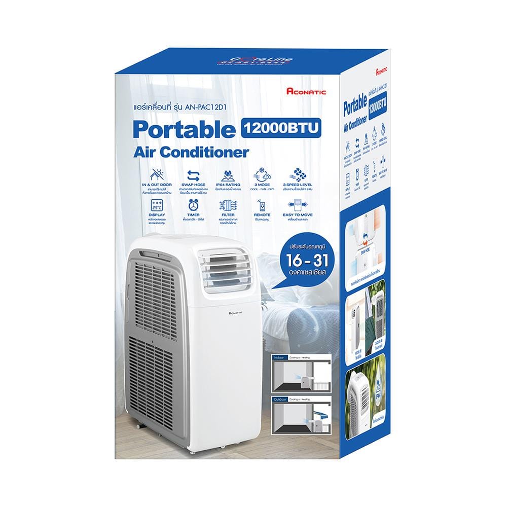 แอร์เคลื่อนที่ ACONATIC AN-PAC12D1 12000 บีทียู