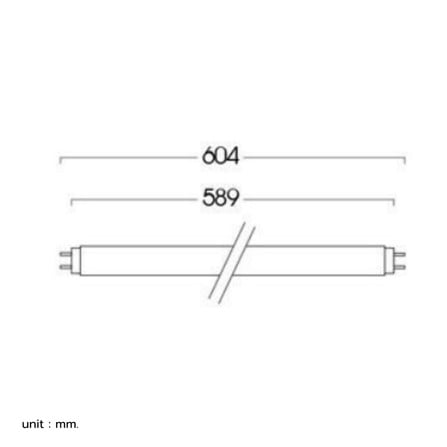 หลอด LED สั้น LUMAX T8 ECO SLIDE DE 9 วัตต์ COOL WHITE G13_7
