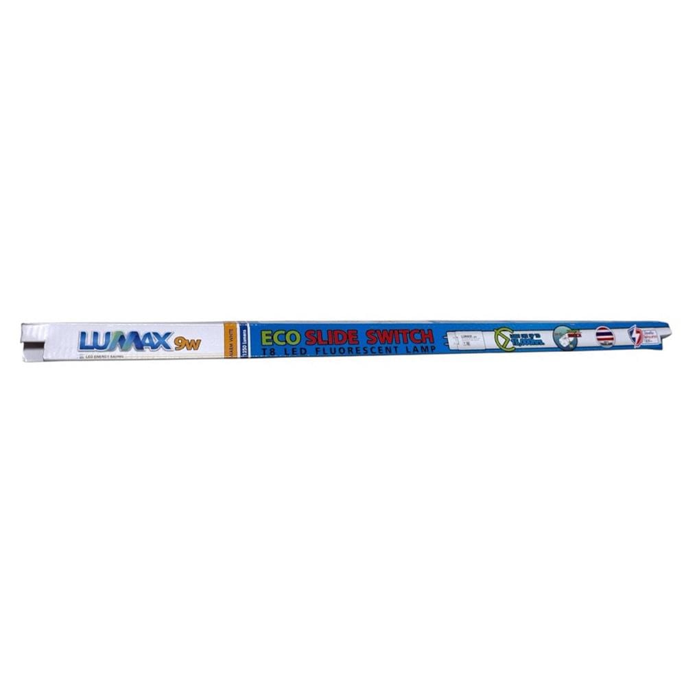 หลอด LED สั้น LUMAX T8 ECO SLIDE DE 9 วัตต์ WARM WHITE G13