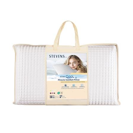 หมอนหนุน ใยสังเคราะห์ STEVENS MIRACLE COMFORT 19x29 นิ้ว สีขาว_3