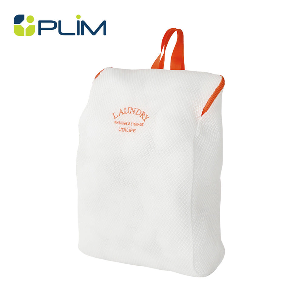 ถุงซักผ้าเหลี่ยมตาข่าย 2 ชั้น PLIM LAUNDRY 35x45 ซม. สีขาว