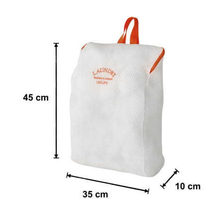 ถุงซักผ้าเหลี่ยมตาข่าย 2 ชั้น PLIM LAUNDRY 35x45 ซม. สีขาว_4