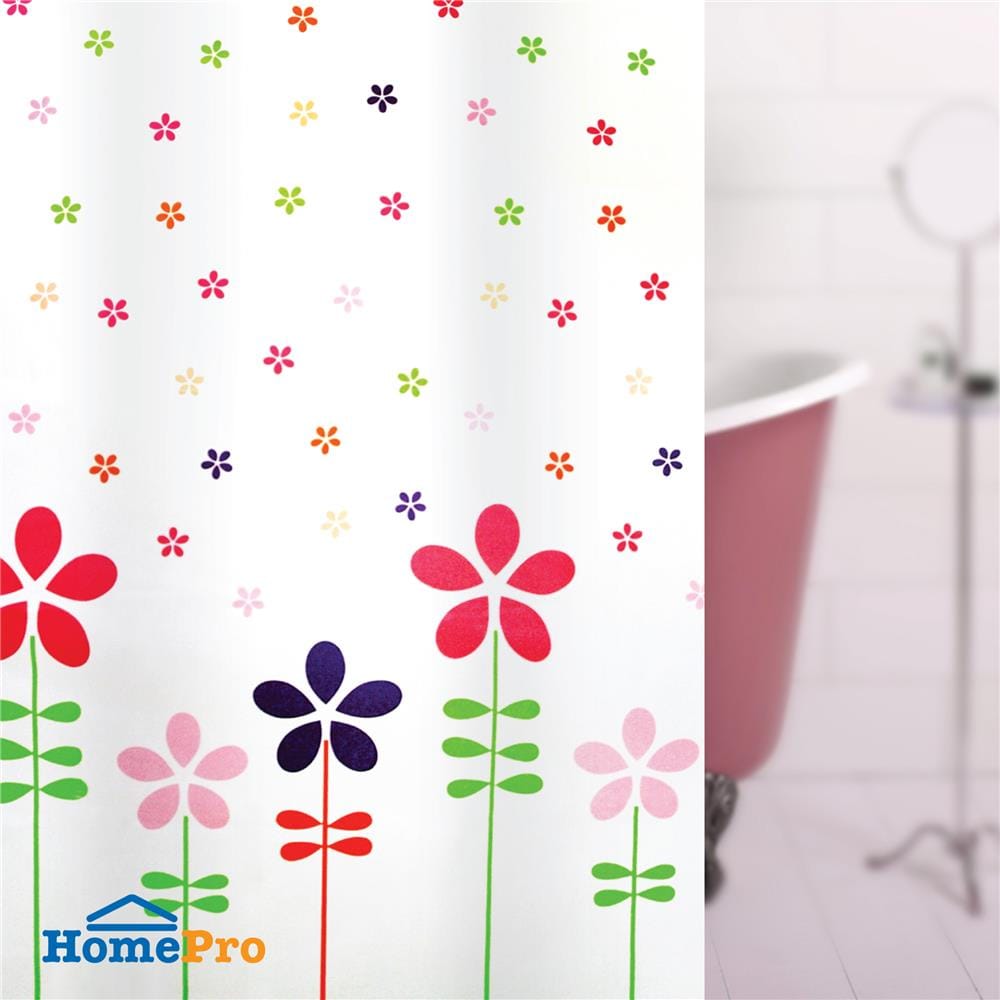 ม่านห้องน้ำ PEVA WSP HP/SCP-18/U8052 180x180 ซม.