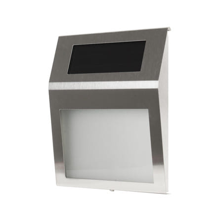 ไฟผนังภายนอก SOLAR CARINI ID-LIGHT1 0.24 วัตต์ WARM WHITE สีเงิน_1