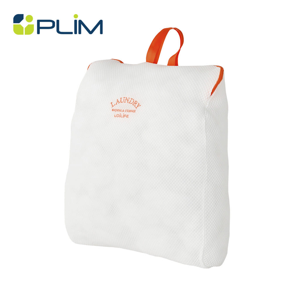 ถุงซักผ้าเหลี่ยมตาข่าย 2 ชั้น PLIM LAUNDRY 45x55 ซม. สีขาว