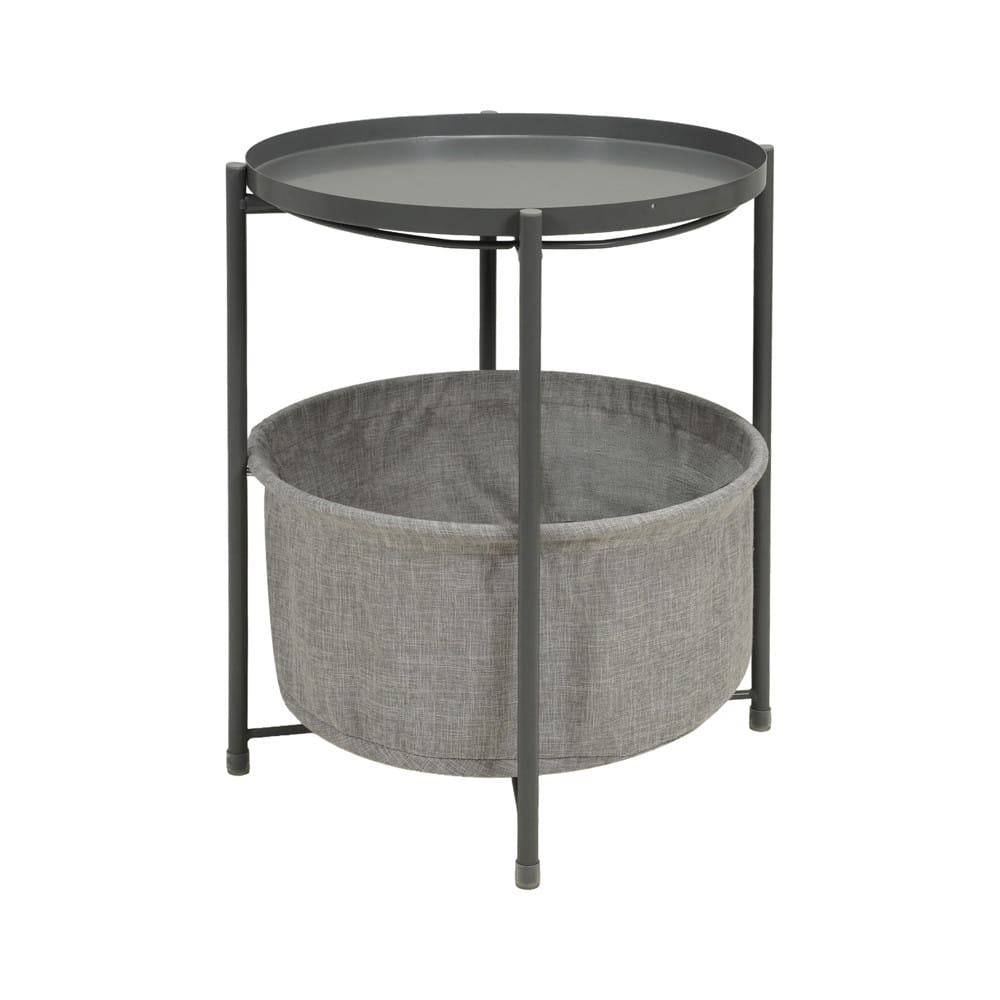โต๊ะข้างกลม FURDINI NEST 44 ซม. สีเทา