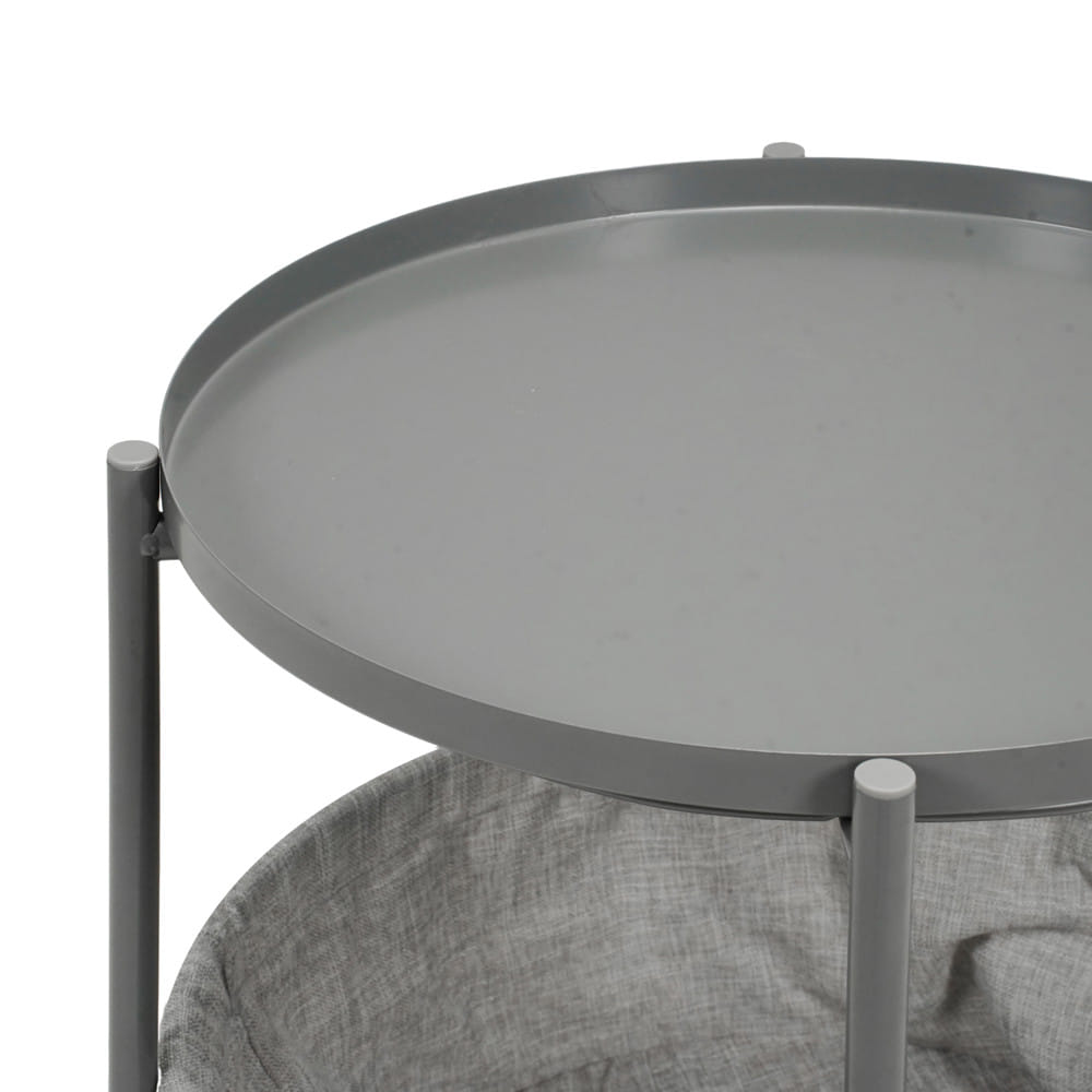 โต๊ะข้างกลม FURDINI NEST 44 ซม. สีเทา