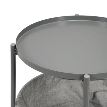 โต๊ะข้างกลม FURDINI NEST 44 ซม. สีเทา_2