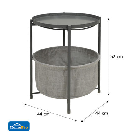 โต๊ะข้างกลม FURDINI NEST 44 ซม. สีเทา_5