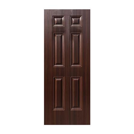 ประตูภายใน UPVC ไม่เจาะลูกบิด ECO-DOOR UPVC60 80x200 ซม. สีโอ๊ค_0