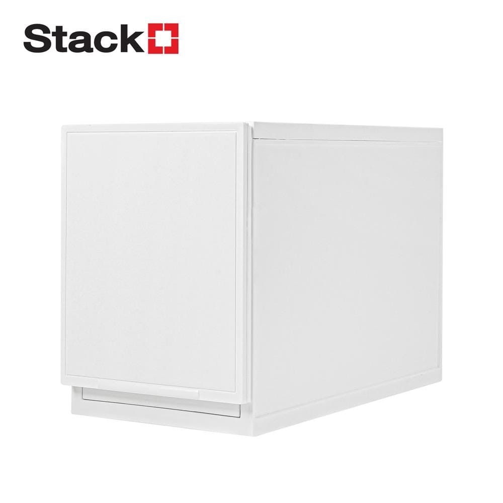 กล่องลิ้นชัก STACKO NETA ไซซ์  L 18.8x35.5x25 ซม. สีขาว