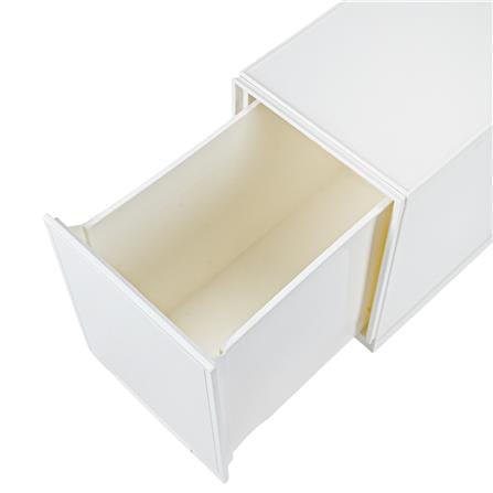 กล่องลิ้นชัก STACKO NETA ไซซ์  L 18.8x35.5x25 ซม. สีขาว_3