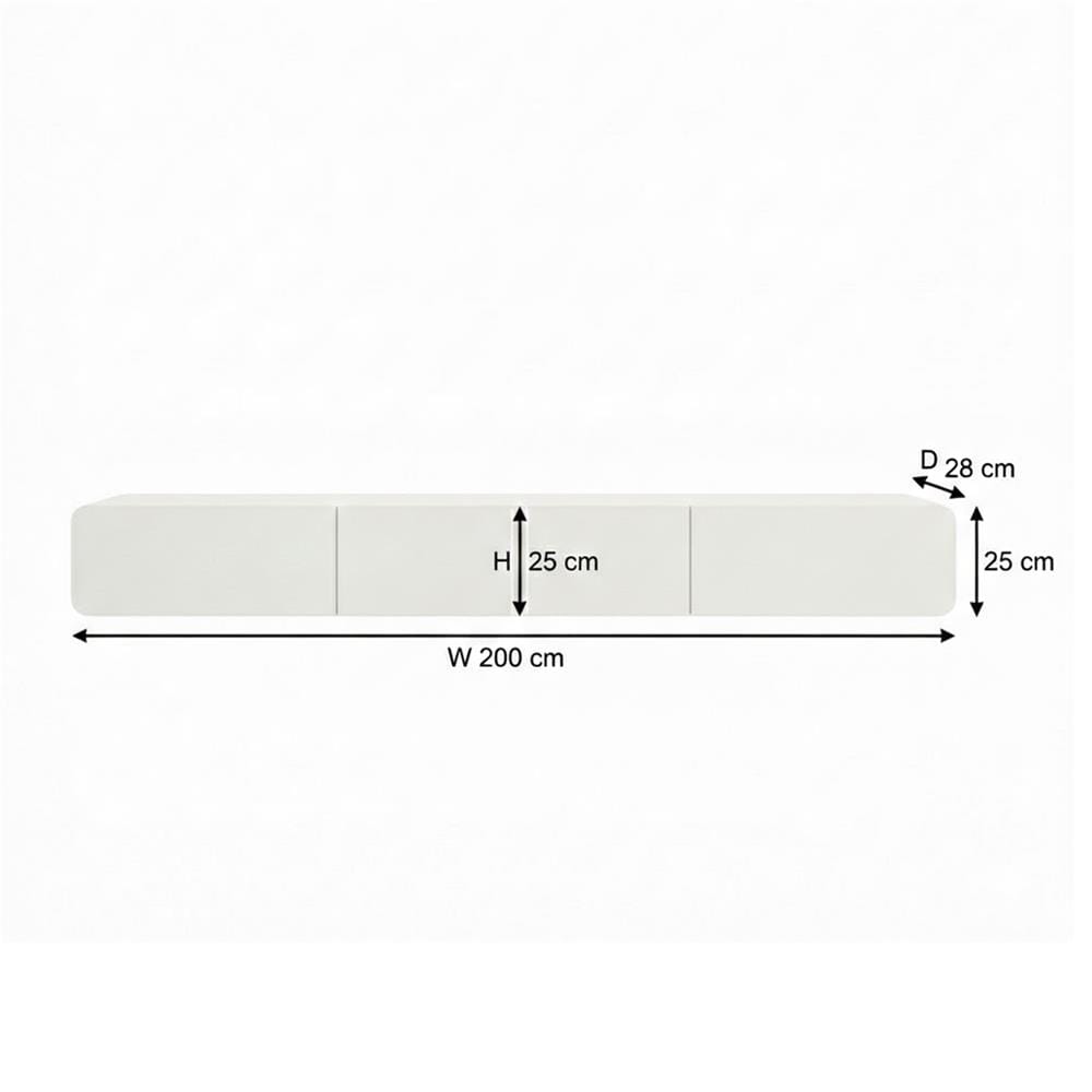 ตู้แขวนผนัง TOMATO HOME TH-TV-DWU200-01 200 ซม. สีขาว