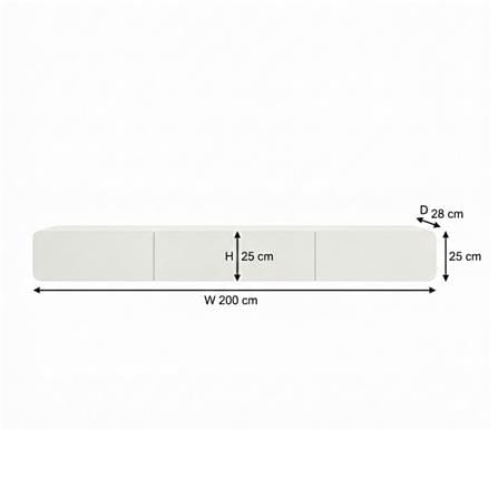 ตู้แขวนผนัง TOMATO HOME TH-TV-DWU200-01 200 ซม. สีขาว_6