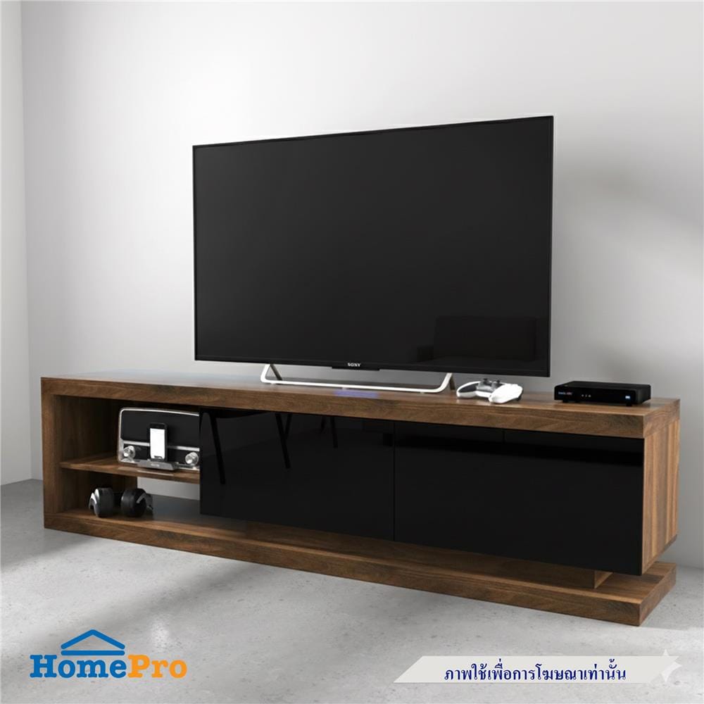 ตู้วางทีวี TOMATO HOME TH-DTC05 180 ซม. สีวอลนัท/ดำ
